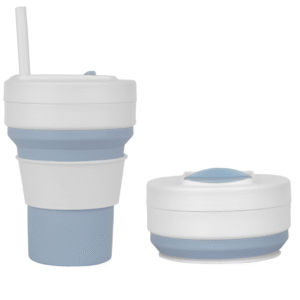 Vaso de café plegable de silicona de 350 ml