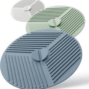 Set de 3 piezas de tapa de silicona para microondas y salvamanteles