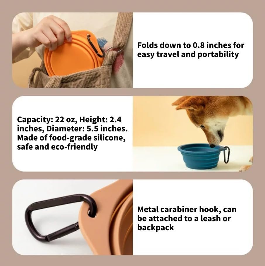YB-155 Comedero plegable de silicona para mascotas - detalles del producto