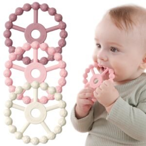 Set de anillos de dentición de silicona para bebés