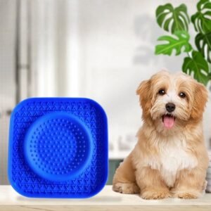 Alfombrilla de silicona para lamer perros con ventosas