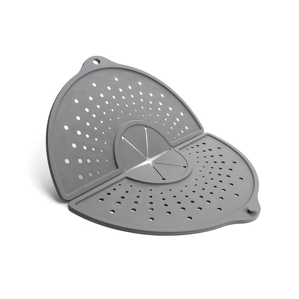 Pantalla antisalpicaduras y protector de cocina plegable de silicona